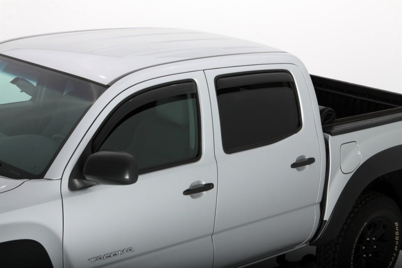 Déflecteurs de vitres avant et arrière AVS 05-15 pour Toyota Tacoma Double Cab Ventvisor 4 pièces - Fumé