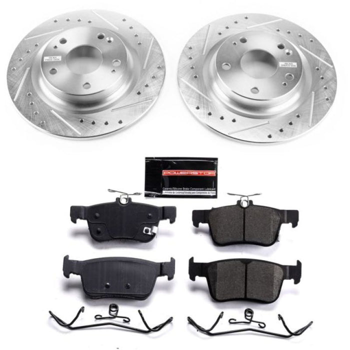 Power Stop 17-19 Honda Civic Rear Z23 Evolution Sport Brake Kit