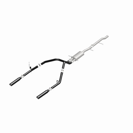 Cat-Back MagnaFlow SYS 3,5 pouces à embouts arrière divisés doubles noirs 10-13 Chevy Silverado / GMC Sierra 5,3 L