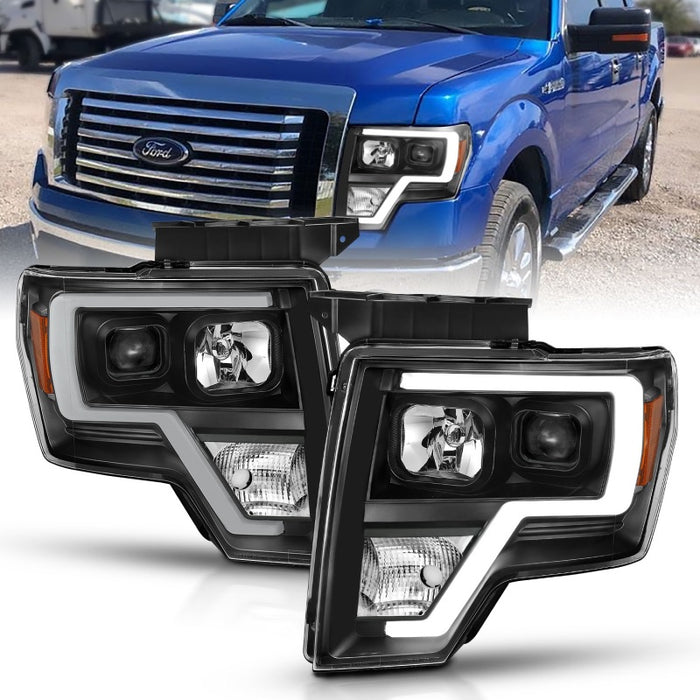 Barre lumineuse de projecteur ANZO 2009-2014 Ford F-150 HL noir ambre