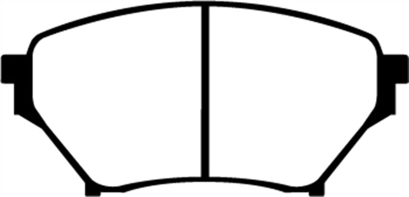 Plaquettes de frein avant Greenstuff EBC 01-03 Mazda Miata MX5 1.8 (suspension sportive)