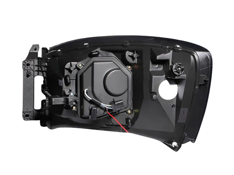 Phares de projecteur ANZO 2006-2008 Dodge Ram 1500 avec halo chromé (CCFL)