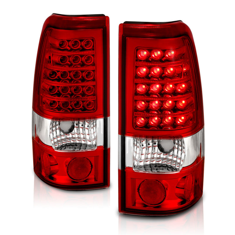 Feux arrière à LED ANZO 1999-2007 Chevrolet Silverado 1500 Rouge/Clair