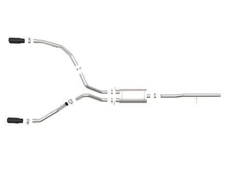 aFe Apollo GT Series 3 pouces 409SS GM Silverado/Sierra 1500 09-19 V6-4.3/V8-4.8/5.3L - Noir