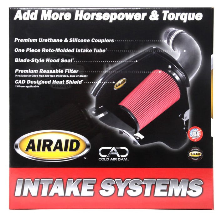 Système d'admission Airaid 07-14 Toyota Tundra/Sequoia 4,6 L/5,7 L V8 CAD avec tube (sec/rouge)