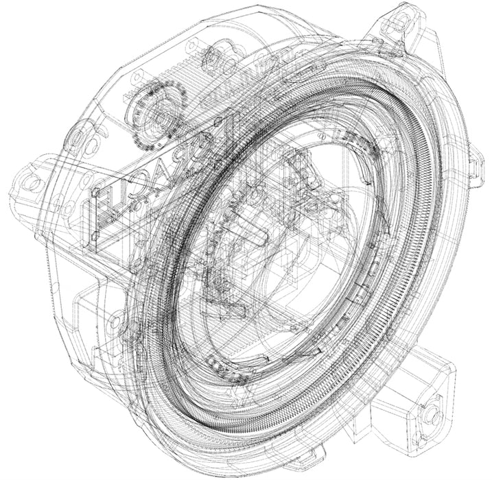 Phares projecteurs Oracle Jeep Wrangler JL Oculus Bi-LED - Graphite métallisé - 5 500 K VOIR LA GARANTIE