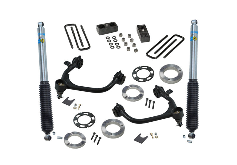 Kit de levage GM Superlift 19-20 Chevy Silverado 1500 (nouvelle carrosserie) 3 pouces 2WD et 4WD avec amortisseurs Bilstein