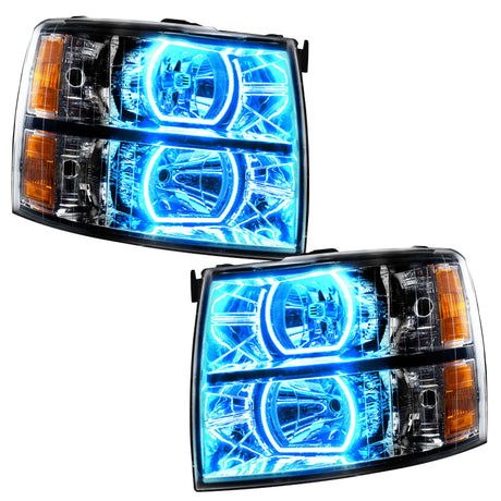 Oracle 07-13 Chevrolet Silverado SMD HL - Noir - Carré - ColorSHIFT avec contrôleur BC1 VOIR LA GARANTIE