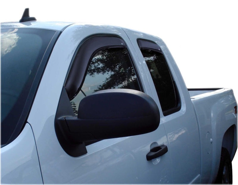 Déflecteurs de vitres avant et arrière AVS 07-13 Chevy Silverado 1500 Ext. Cab Ventvisor 4 pièces - Fumé