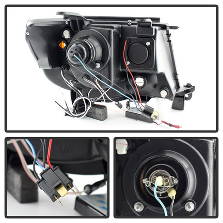 Phares de projecteur Spyder Toyota Tacoma 05-11 CCFL Halo LED Blk Smke PRO-YD-TT05-CCFL-BSM