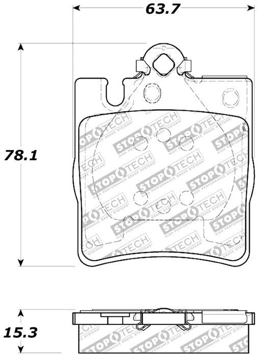 Plaquettes de frein StopTech Performance