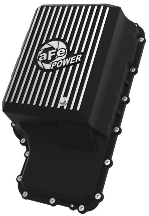 Camion Ford aFe 20-21 avec carter de transmission 10R140 noir POWER Street Series avec ailerons usinés