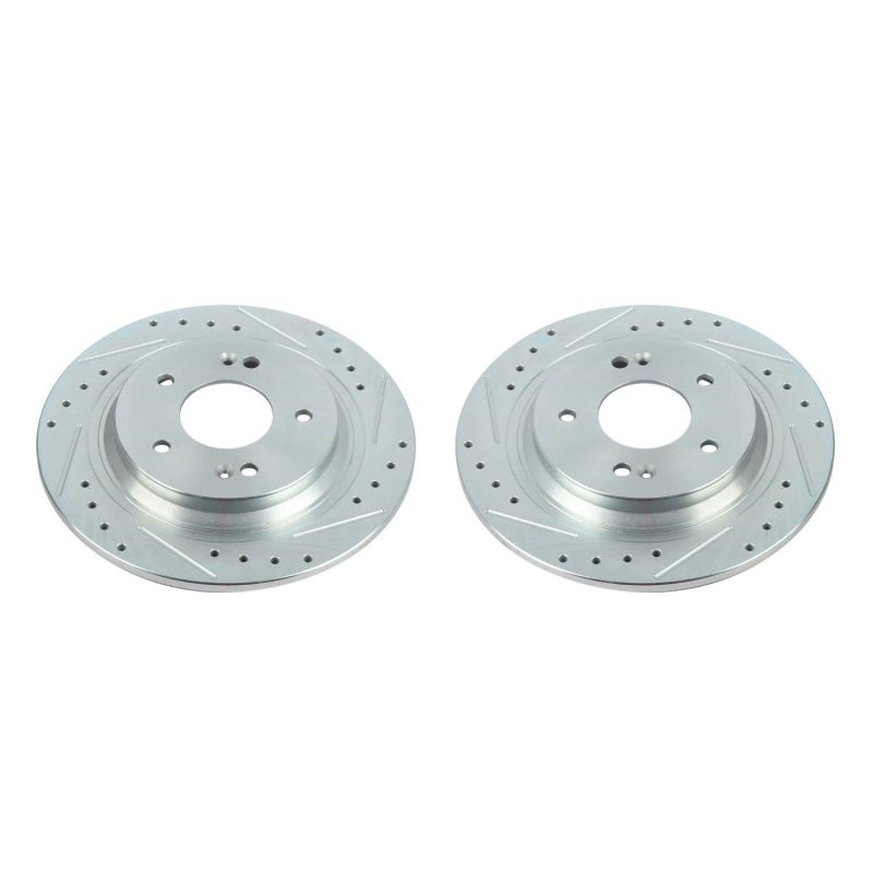 Disques de frein arrière Power Stop 18-20 Hyundai Kona Evolution percés et fendus - Paire