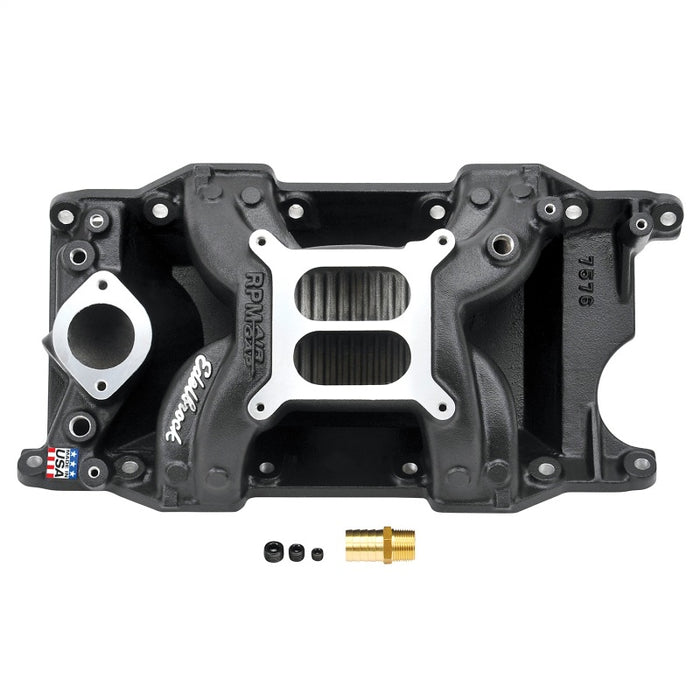 Collecteur d'admission Edelbrock RPM Air-Gap Small-Block Chrysler 340-360 Noir