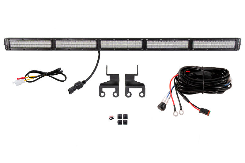 Kit de support de toit rigide arrière pour Jeep JL Wrangler SS30 18-21 de Diode Dynamics - Ambre