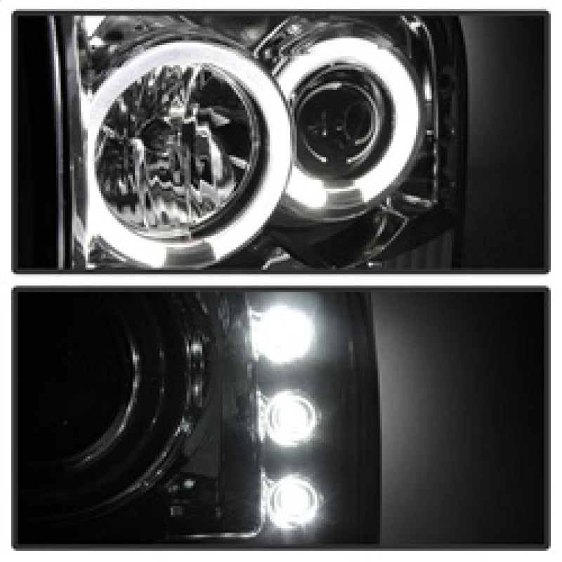 Projecteur Spyder Ford F250 Super Duty 99-04 Version 2 LED Halo LED Chrm PRO-YD-FF25099-1P-G2-C
