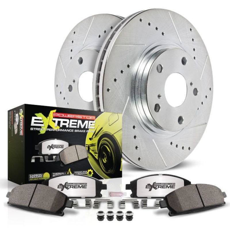 Power Stop 17-18 Audi RS3 Rear Z26 Street Warrior Brake Kit