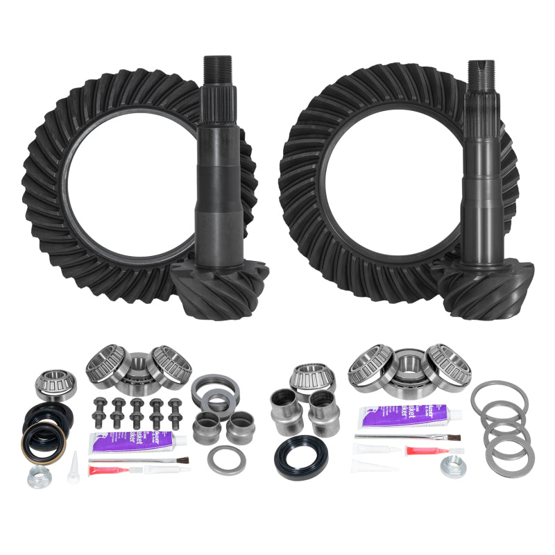 Yukon Ring & Pinion Gear Kit Front & Rear for Toyota 8.4/8IFS Diff (w/o Factory Locker) 4.88 Ratio