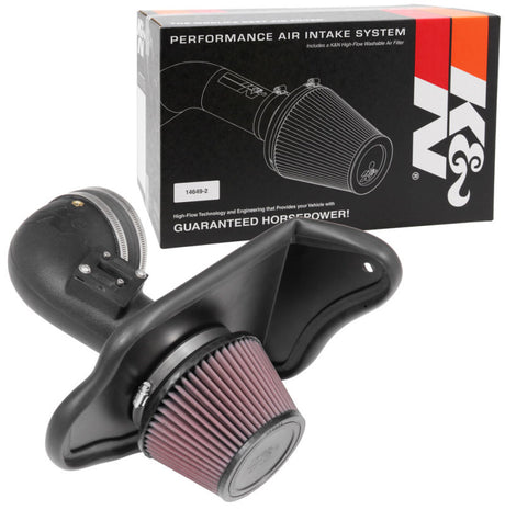 Kit d'admission hautes performances FIPK K&amp;N 16-17 Cadillac ATS L4-2.0L Turbo série 57