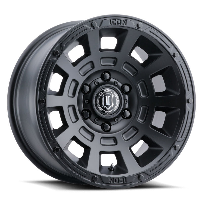 ICON Thrust 17x8.5 6x135 6mm Offset 5in BS Satin Black Wheel