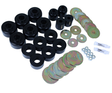 Ensemble de bagues de montage de carrosserie noires Energy Suspension 96-99 Toyota 4Runner 2WD/4WD