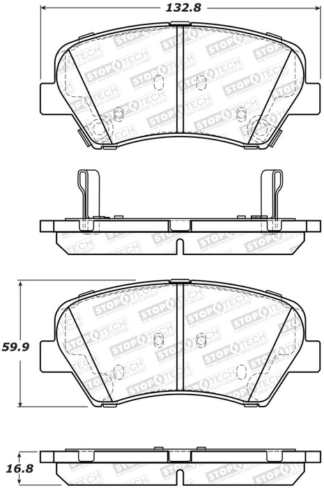 Plaquettes de frein StopTech Street - Avant