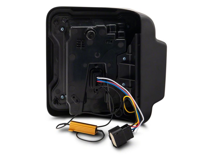 Feux arrière à LED linéaires Raxiom 18-23 Jeep Wrangler JL Axial Series - Boîtier noir (lentille fumée)