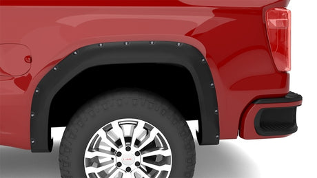 Élargisseurs d'aile texturés plats Elite Series de Lund 19-22 GM Silverado/Sierra RX avec boulons noirs - Noir 4 pièces