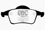 Plaquettes de frein arrière EBC 01-05 Volvo S60 2.3 Turbo T5 Yellowstuff