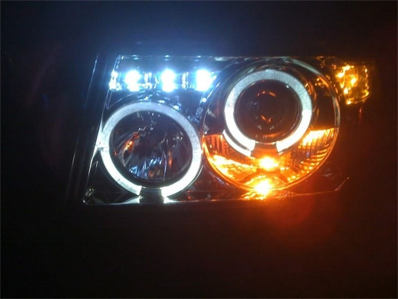 Phares de projecteur Spyder Ford Ranger 01-11 1PC LED Halo LED Blk PRO-YD-FR01-1PC-HL-BK