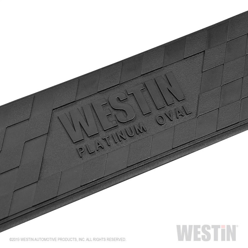 Marchepieds ovales Westin 18-22 Jeep Wrangler JLU 4 portes Platinum 4 Nerf - Tex. Blk