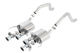Borla 15 Chevy Corvette C7 ZO6 6.2L sans AFM avec NPP ATAK Quad RD RL IC Tips Sortie centrale arrière Échappement