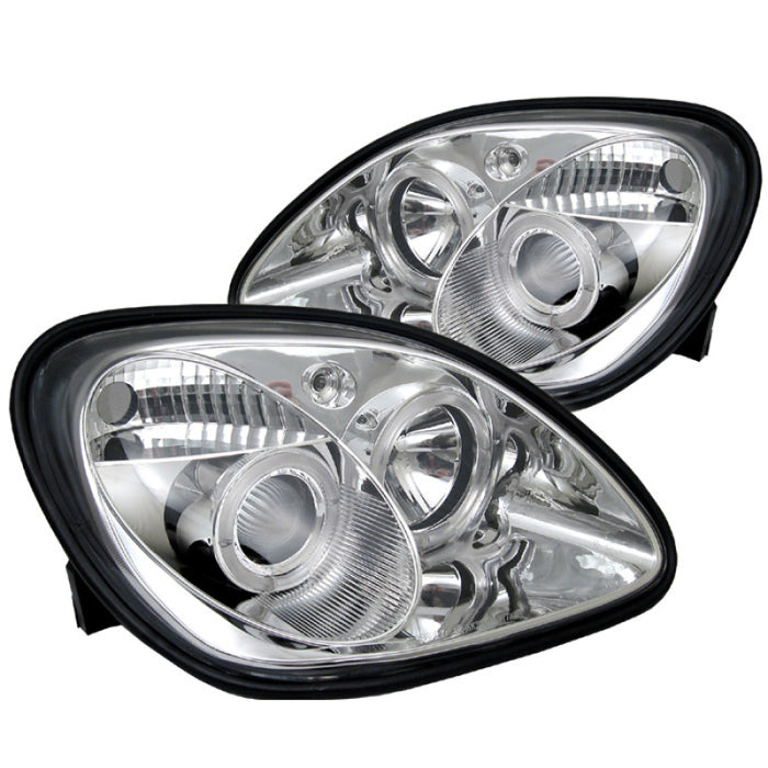 Projecteur Spyder Mercedes Benz SLK 98-04 Modèle Halogène - LED Halo Chrm PRO-YD-MBSLK98-1PC-HL-C