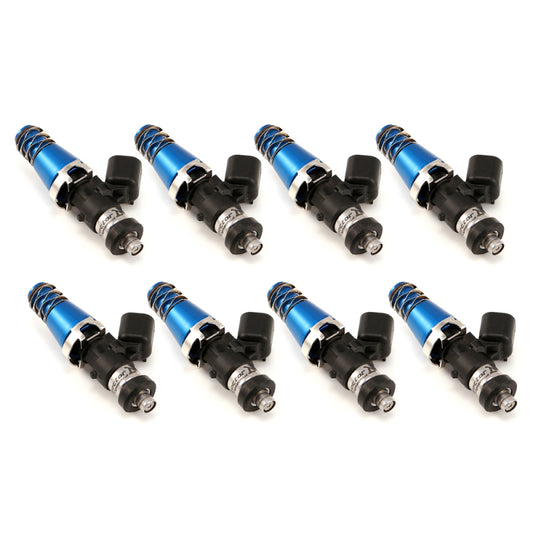 Injector Dynamics ID1050X Injectors 11mm (Blue) Adaptor Tops Denso Lower Cushions (Set of 8)