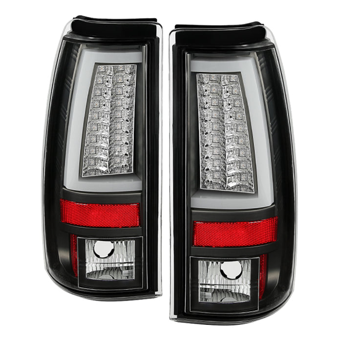 Feux arrière à DEL Spyder Chevy Silverado 1500/2500 99-02 Version 2 - Noir ALT-YD-CS99V2-LED-BK