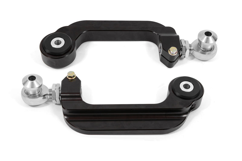 BMR 15-21 S550 Mustang Billet Aluminum Camber Links Adjustable (Delrin/Rod ends) - Black Anodized