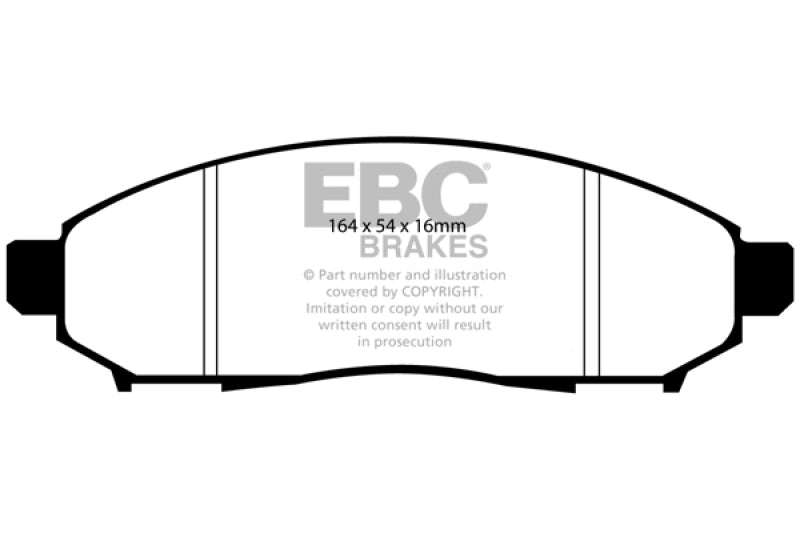 EBC 05+ Nissan Frontier 2.5 2WD Ultimax2 Front Brake Pads