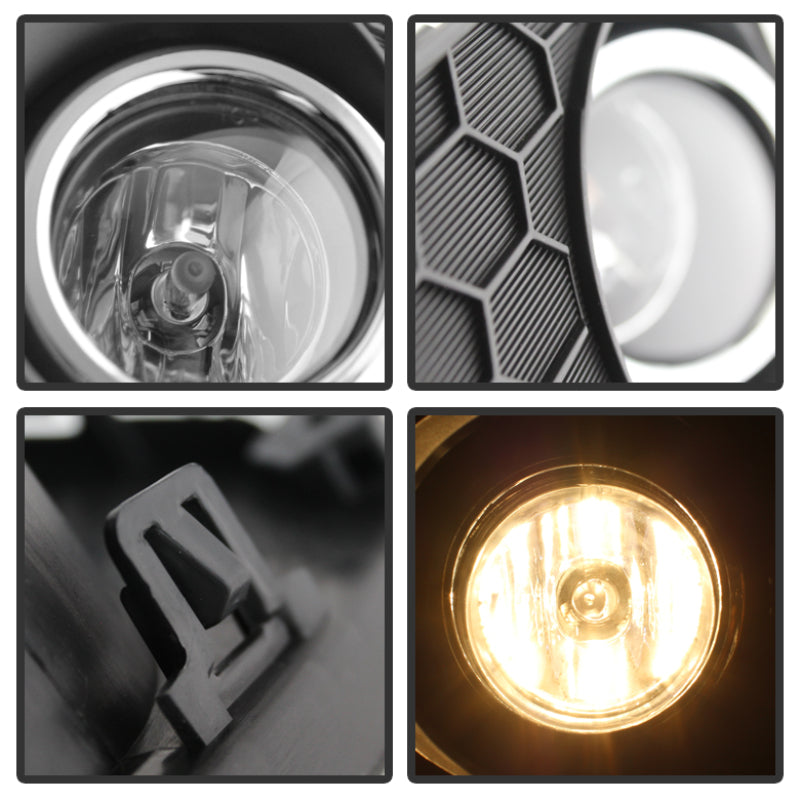 Feux antibrouillard Spyder Honda Accord 2013-2015 2 portes OEM avec interrupteur - Transparent FL-HA2013-2D-C