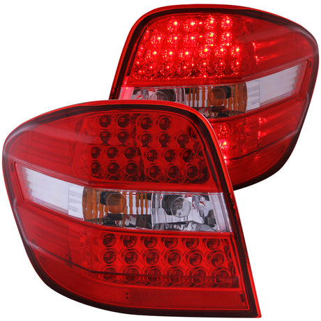 Feux arrière à LED ANZO 2006-2007 Mercedes Benz Classe M W164 Rouge/Clair