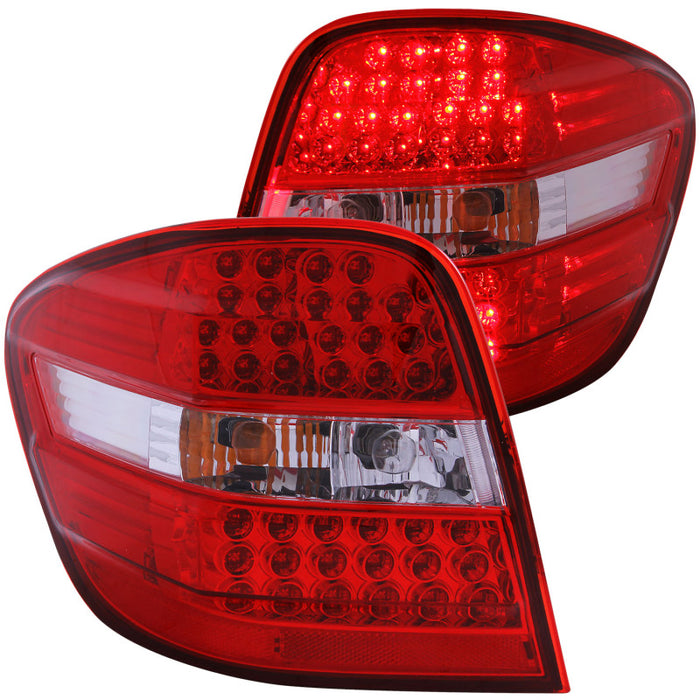 Feux arrière à LED ANZO 2006-2007 Mercedes Benz Classe M W164 Rouge/Clair