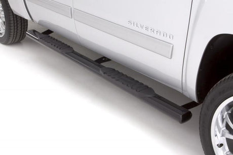 Barres de protection ovales droites en acier de 5 po pour cabine multiplace Lund 15-17 Chevy Colorado - Noir