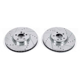 Disques de frein avant Power Stop 11-18 Evolution percés et fendus pour BMW X5 - Paire