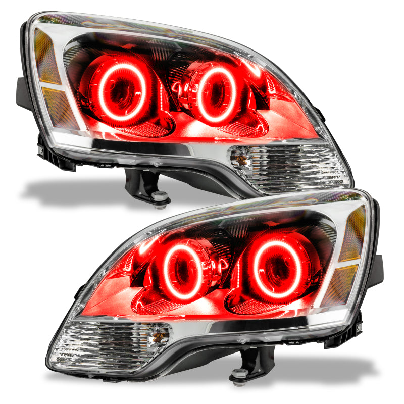 Oracle Lighting 08-12 GMC Acadia Non-HID Pre-Assembled LED Halo Headlights -Red SEE WARRANTY