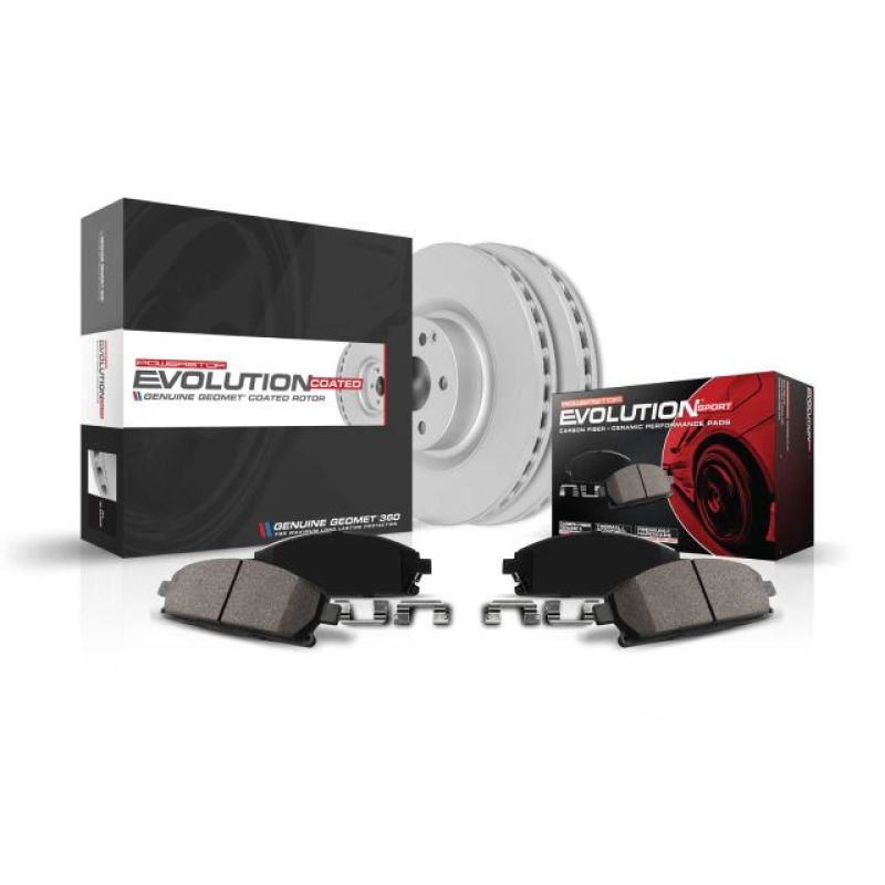 Power Stop 17-18 Ford Escape Front Z23 Evolution Sport Coated Brake Kit