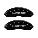Couvre-étriers MGP 4 gravés avant et arrière MOPAR finition noire argent ch