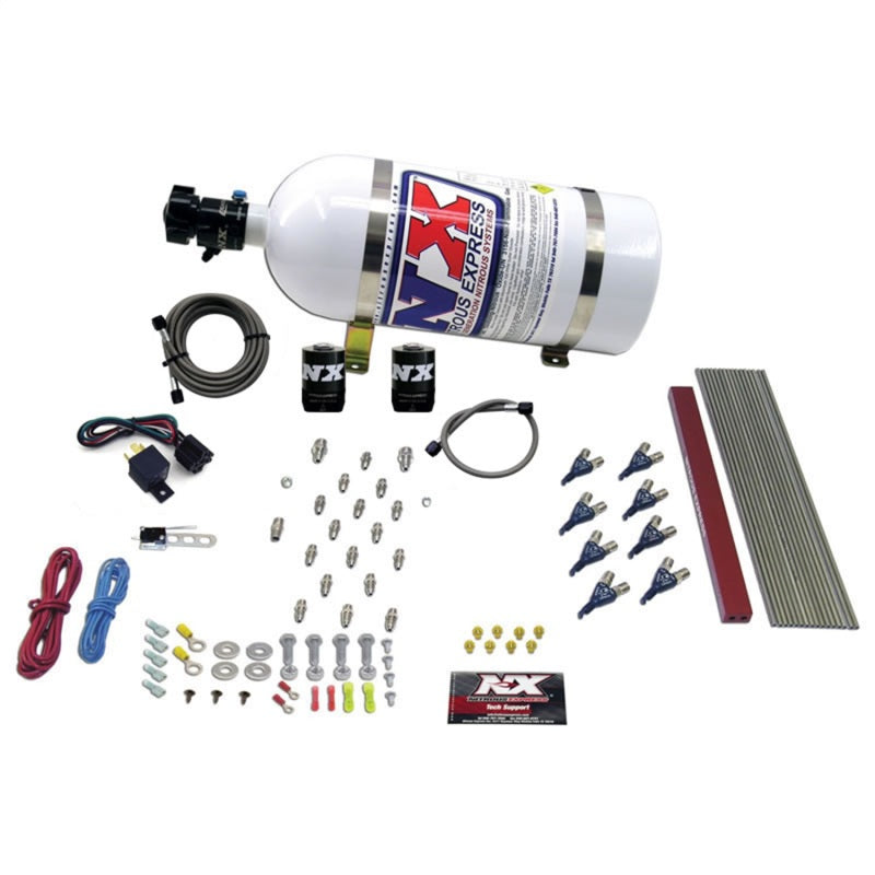 Nitrous Express GM LT1/LS1 Pro Piranha Nozzle Gas Nitrous Kit w/10lb Bottle