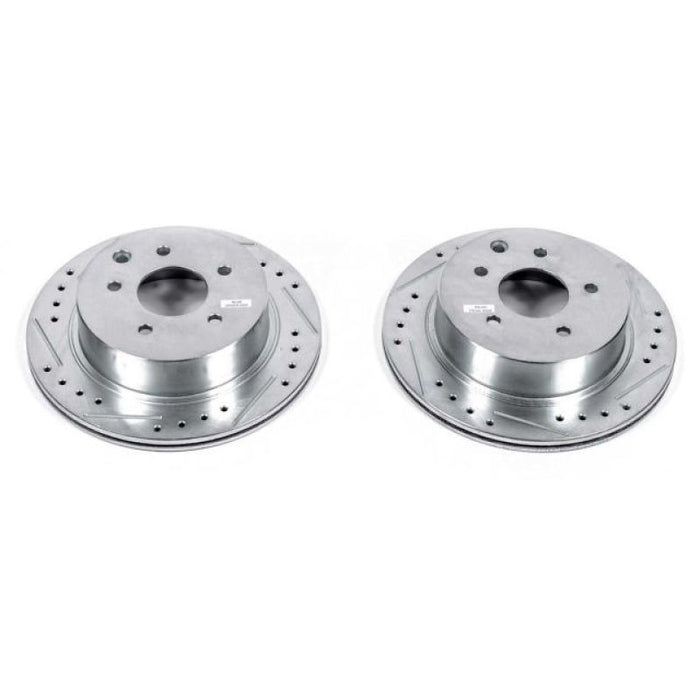 Power Stop 93-97 Infiniti J30 Rear Evolution Drilled & Slotted Rotors - Pair