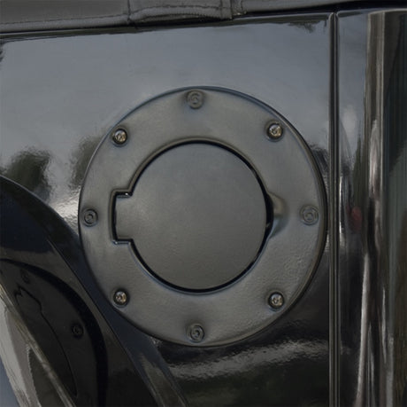Porte de bouchon de réservoir d'essence non verrouillable noire pour Jeep Wrangler TJ 97-06 Rugged Ridge