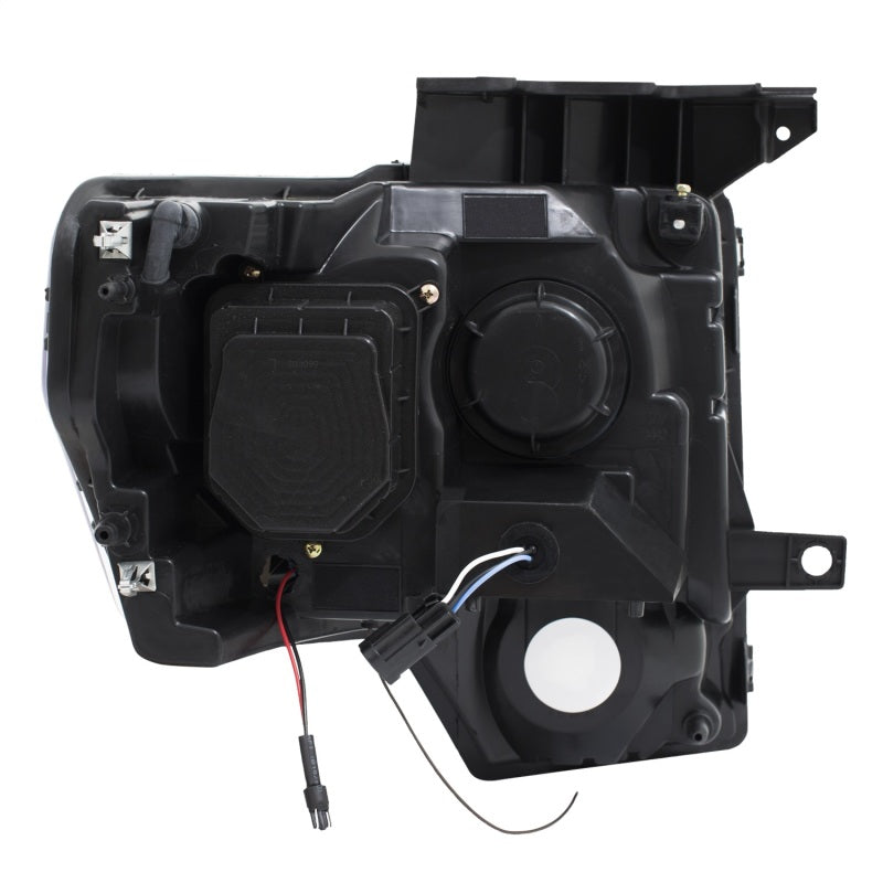 Phares de projecteur ANZO 2009-2014 Ford F-150 avec interrupteur en U noir et ambre