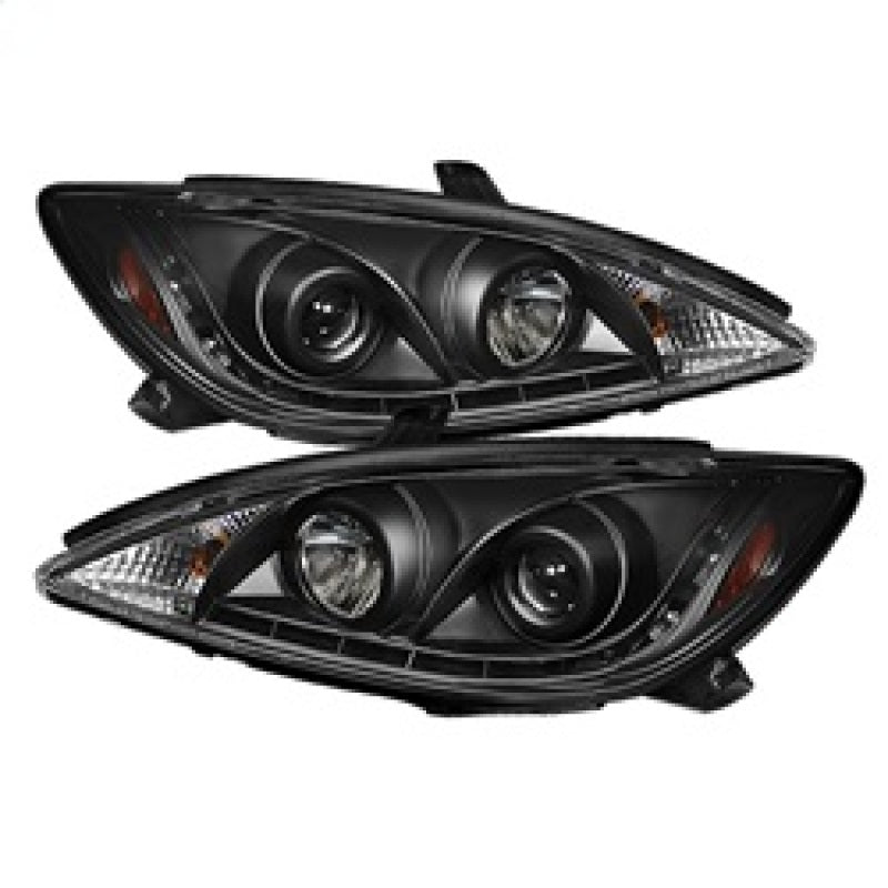 Phares de projecteur Spyder Toyota Camry 02-06 DRL Noir Haut H1 Bas H1 PRO-YD-TCAM02-DRL-BK